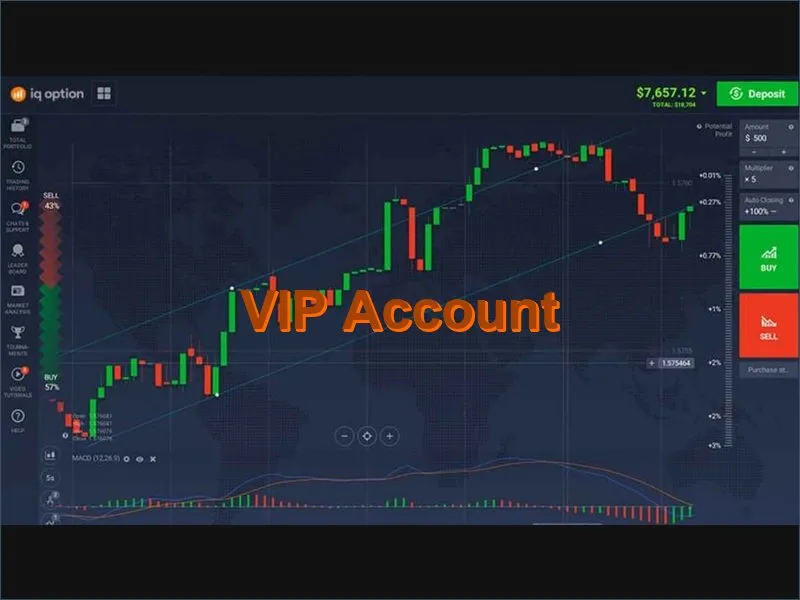 IQ Option VIP account benefits including priority withdrawals and a personal manager