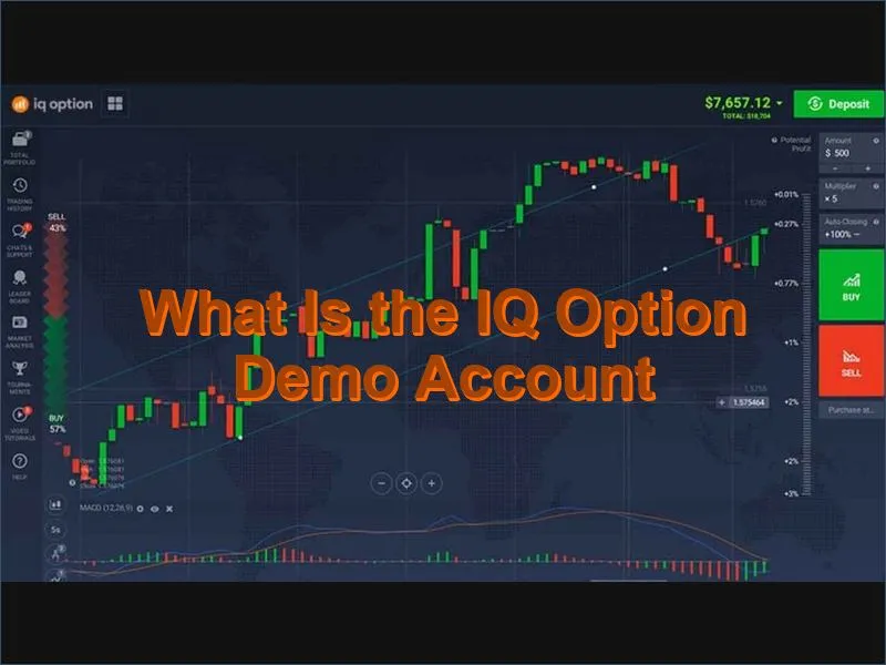 Overview of the IQ Option practice trading environment and its key features