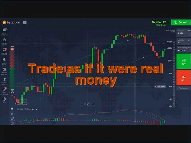 Simulating real trading discipline and risk management in demo account practice sessions