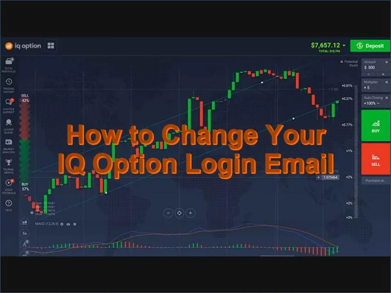 Steps to update or change the email address linked to an IQ Option account