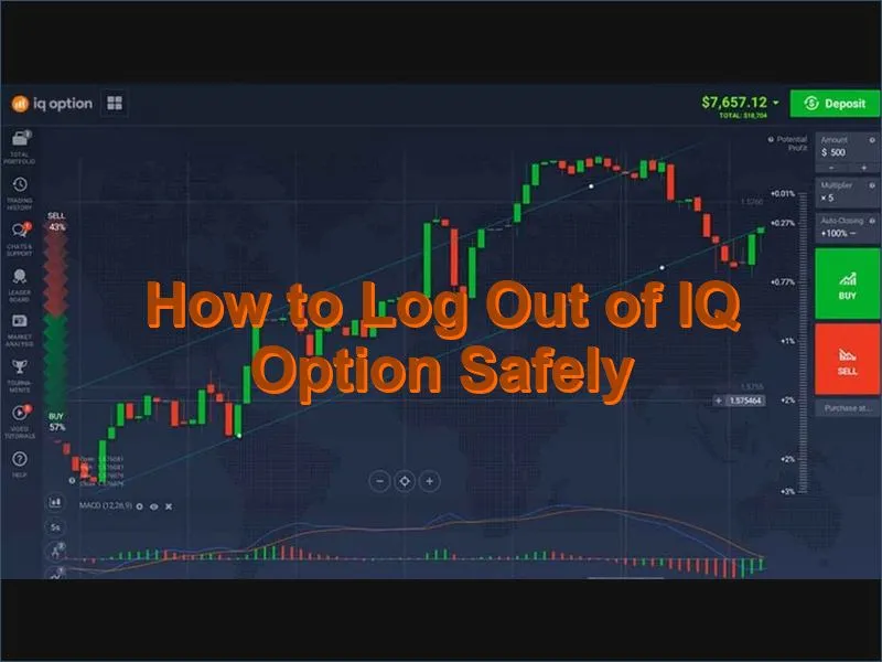 How to securely log out from the IQ Option trading platform