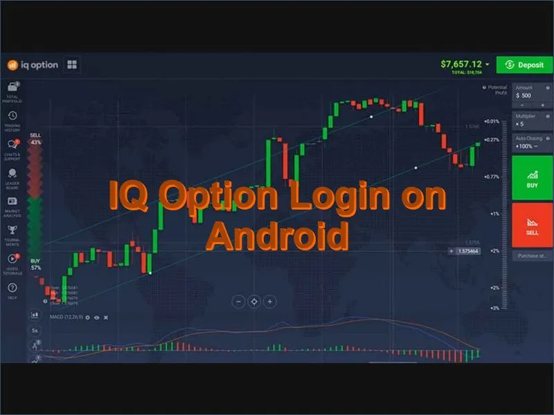 Signing in to IQ Option on an Android smartphone or tablet